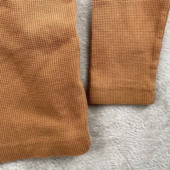 Hurley Youth Shirt Medium Brown Long Sleeve Henley Top Thermal Waffle Knit - Picture 8 of 8